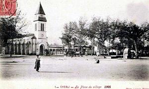 CHEBLI - LA PLACE DU VILLAGE - 1905